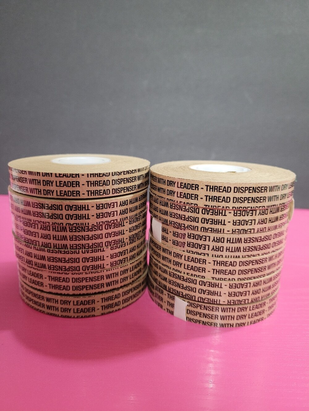 Thread Dispenser With Dry Leader Tape 12 Rolls See Description (1686)